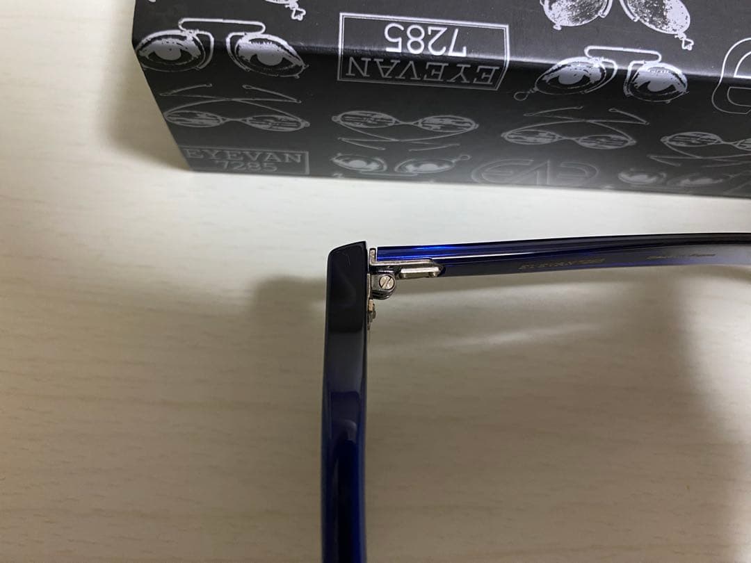 EYEVAN7285 型番649 c.213820 ブルー×ヴィンテージブラック
