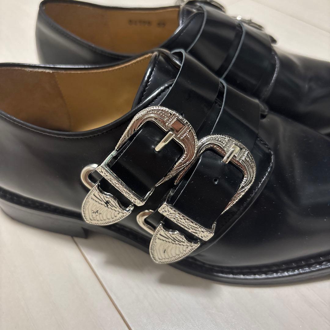 TOGA ブラック ダブルバックル ローファー