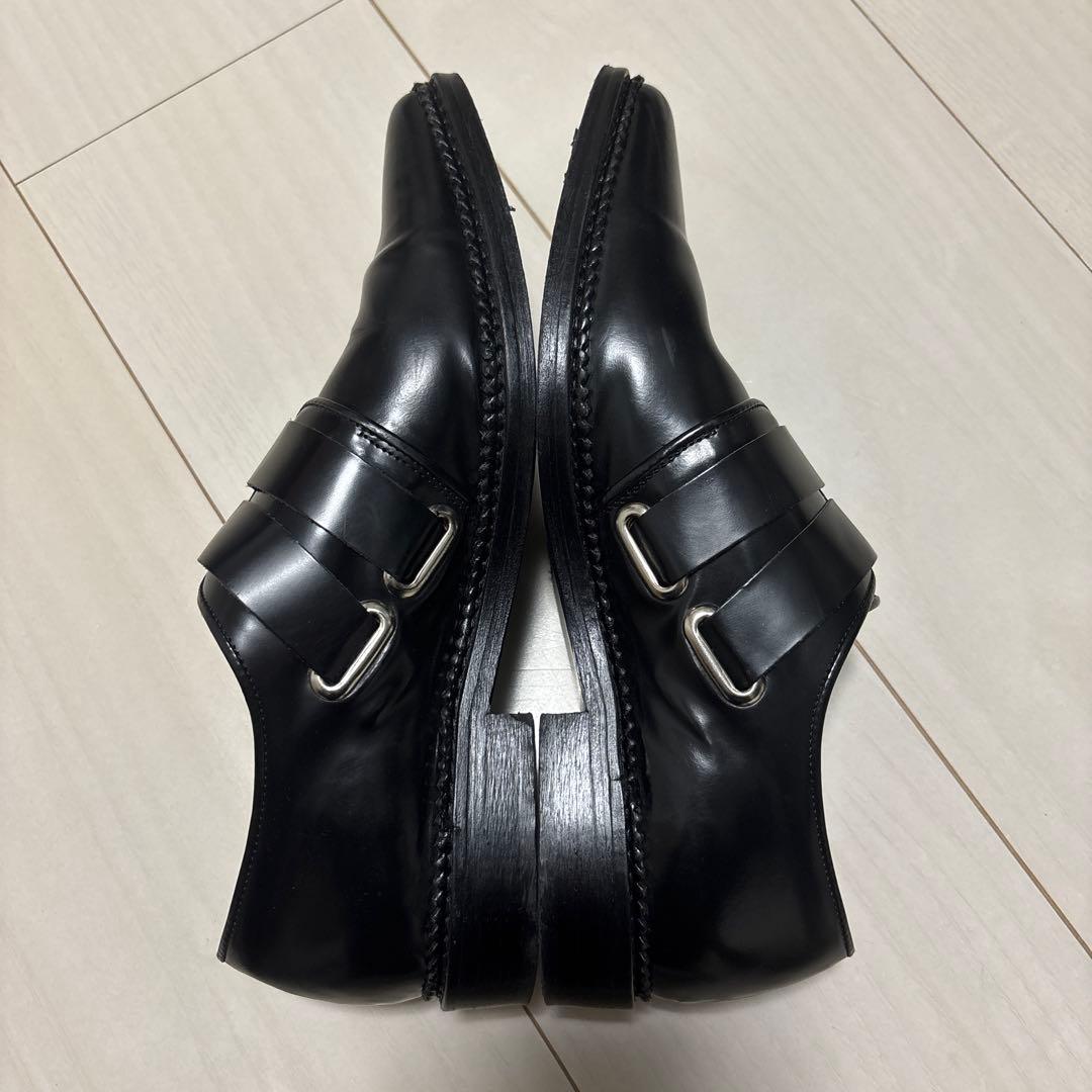 TOGA ブラック ダブルバックル ローファー