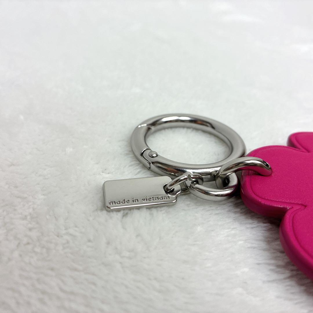 ⭐️希少⭐️ COACH コーチ ティーローズ バッグチャーム　ピンク　チャーム