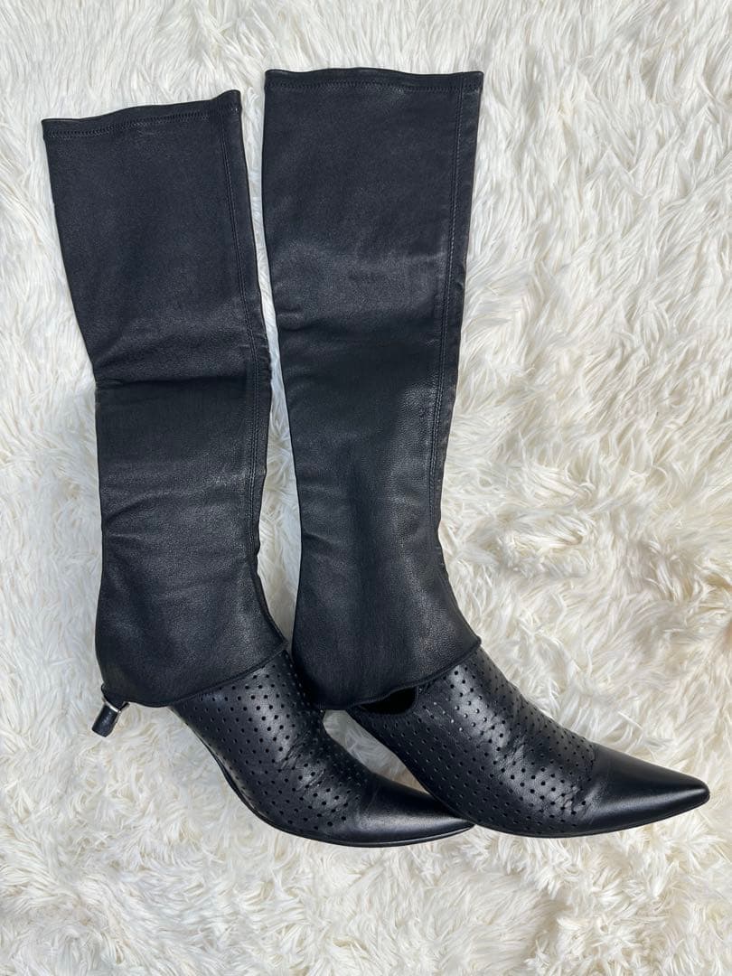 希少DIRK BIKKEMBERGS ブラックミュール＆ブーツ2way35.5