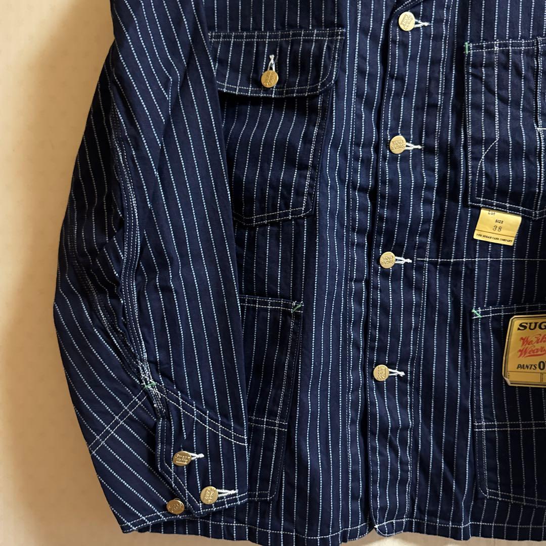 ジャケット・アウター SUGARCANE 9oz. WABASH STRIPE WORK COAT