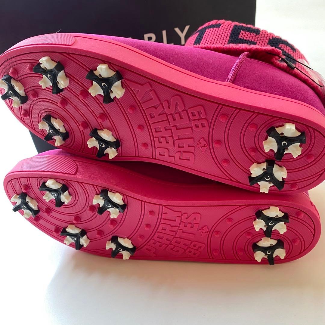 PEARLYGATES 053-1292102 ピンク ゴルフシューズ 箱あり