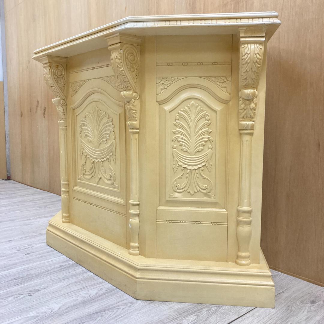 バロック調 　カウンターテーブル　レジカウンター　 コーナータイプ