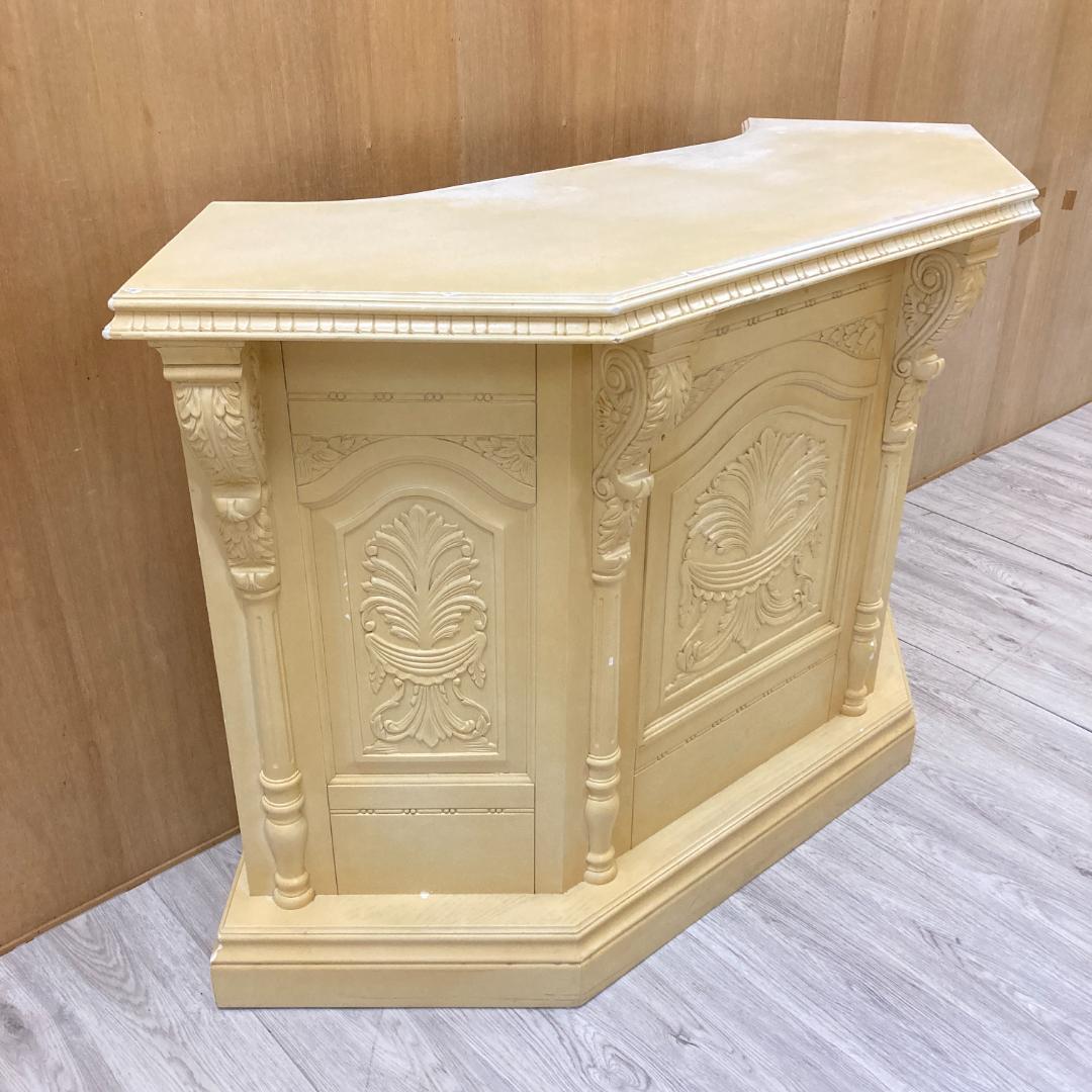 バロック調 　カウンターテーブル　レジカウンター　 コーナータイプ