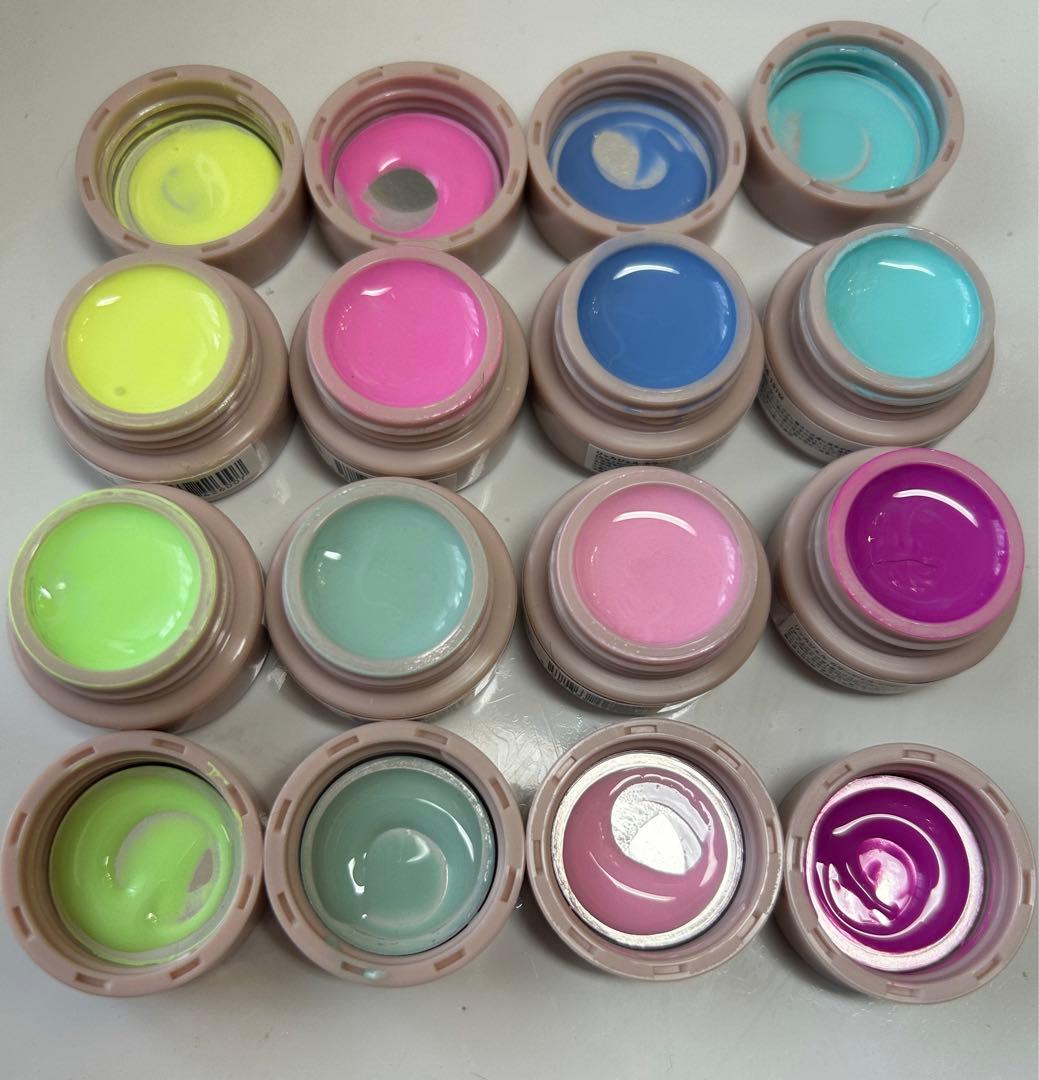 一色追加　リッカジェル　カラージェル　16色セット　六個未開封