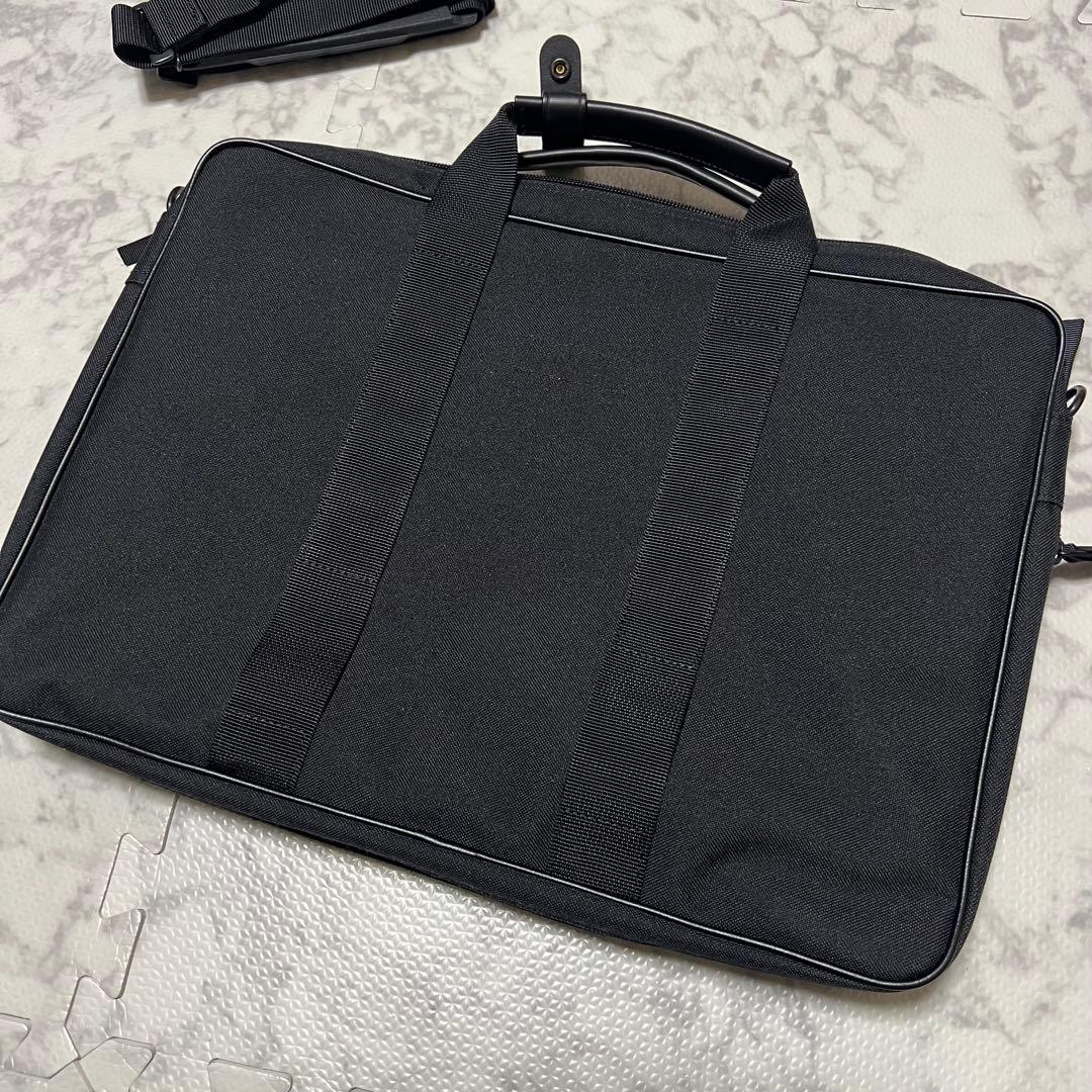 未使用品　ポーター　ビジネスバック　キャンバス　レザー　黒A4収納可