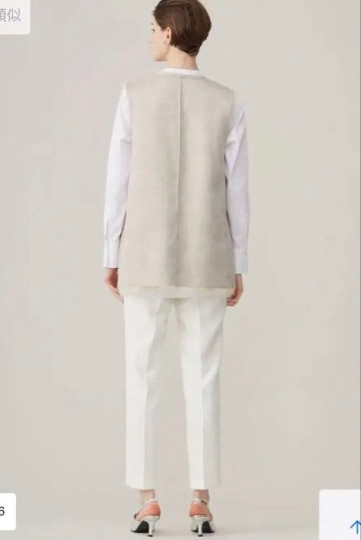 ジレ　ファー　スエード　リバーシブル　エコフォックス　ICB