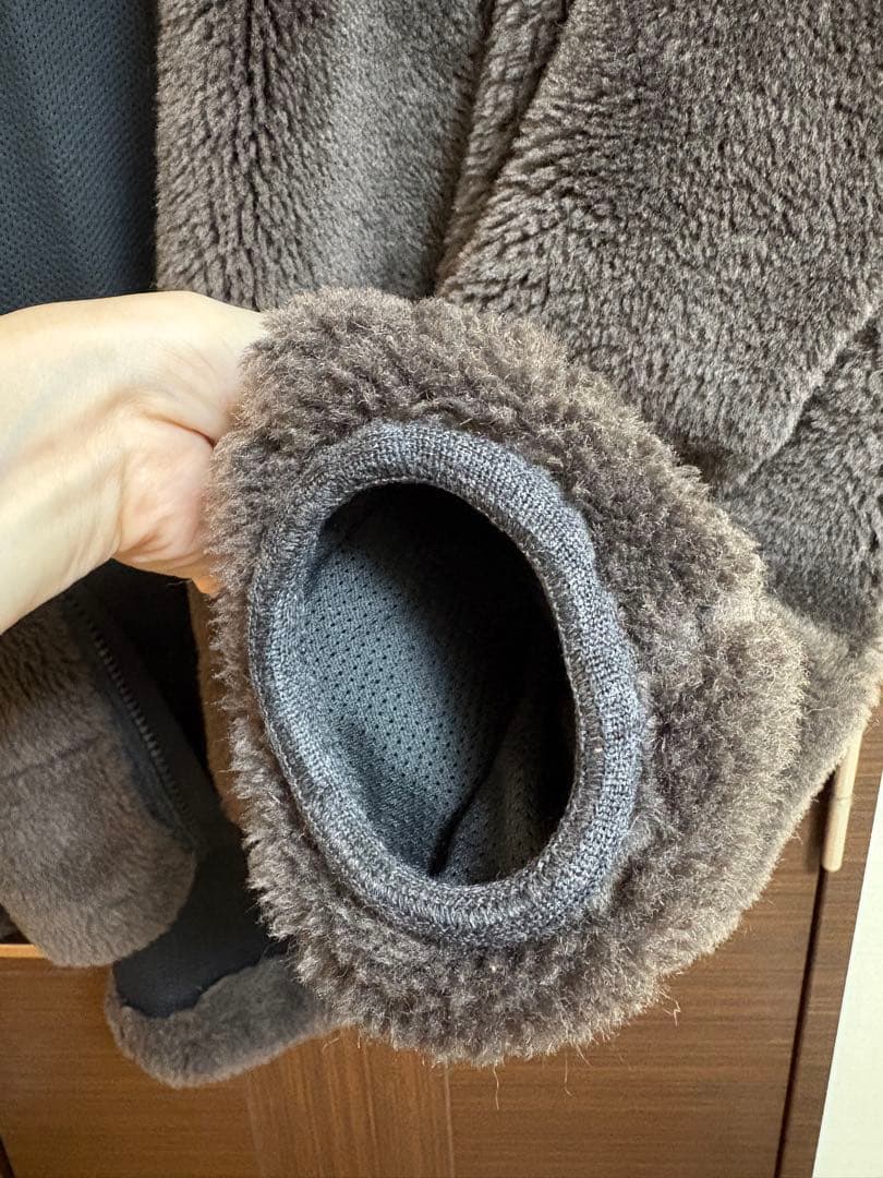 chaos ウールボアブルゾン　チョコ