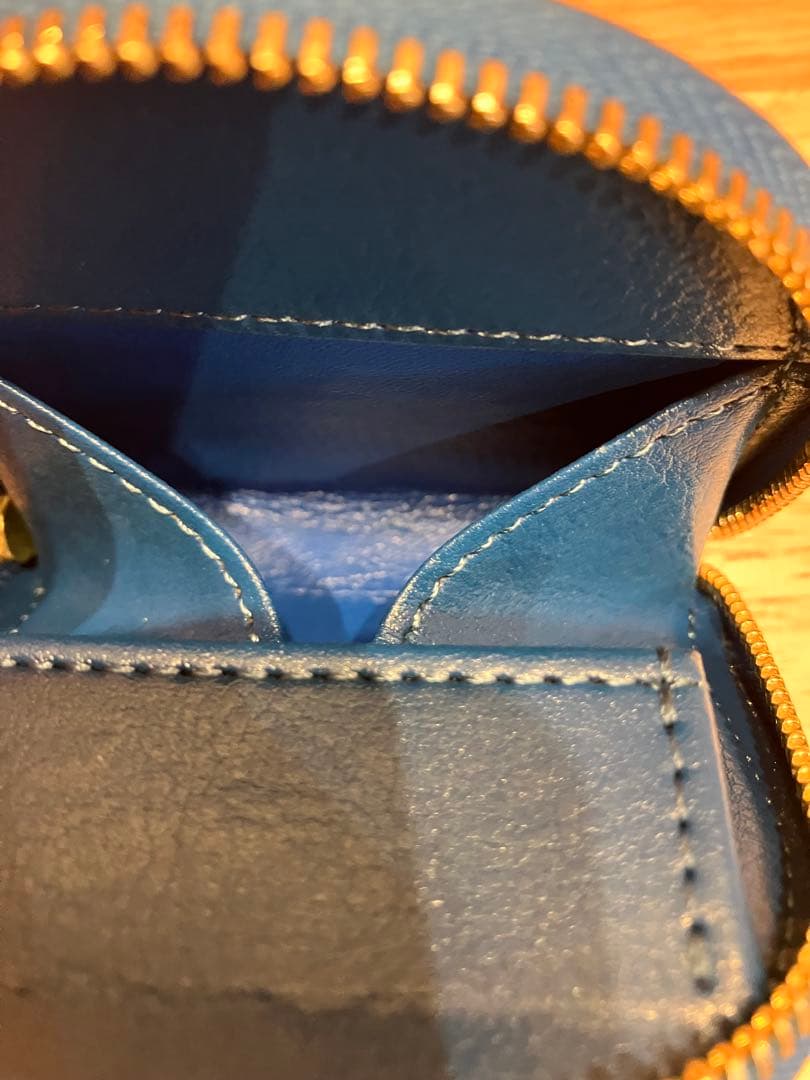 皇居　財布　小銭入れ　ケース　馬蹄型　紫　パープル　新品未使用　化粧箱付き