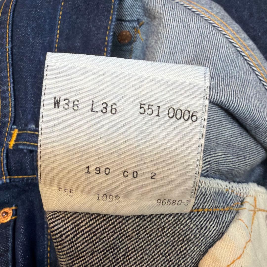 Levi's 551zxx バレンシア 濃紺 ビンテージ 90s リーバイス