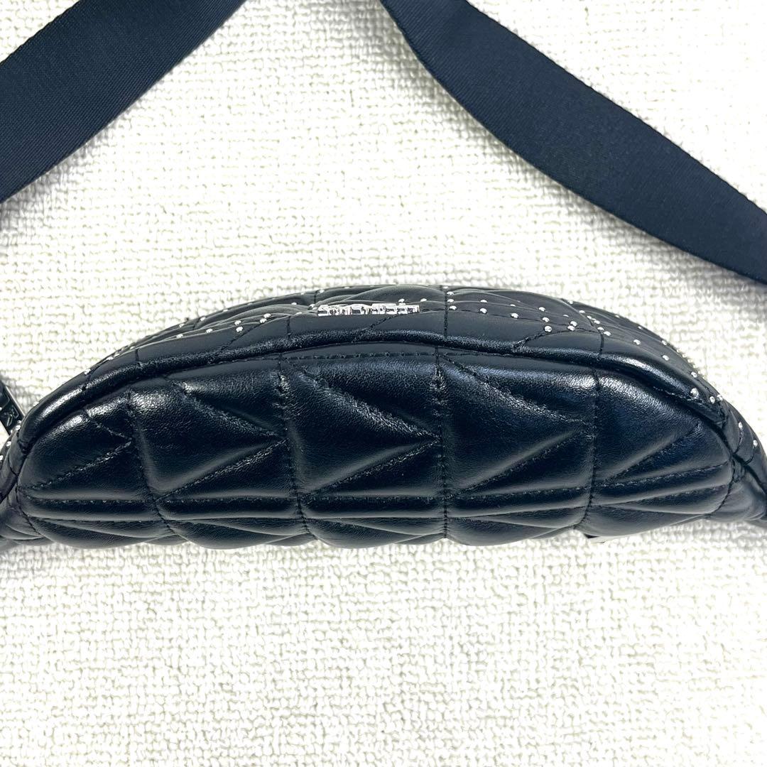 バッグ 00s Karl Lagerfeld body bag studs bk Y2K