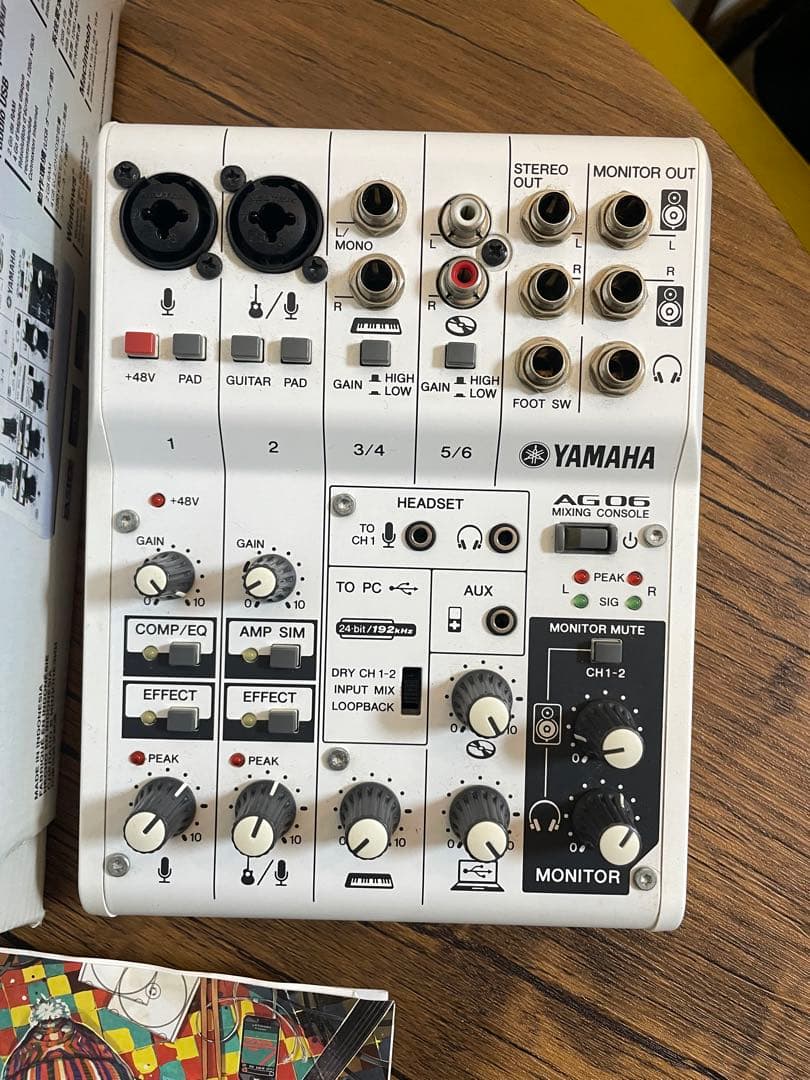 YAMAHA AG06 オーディオミキサー