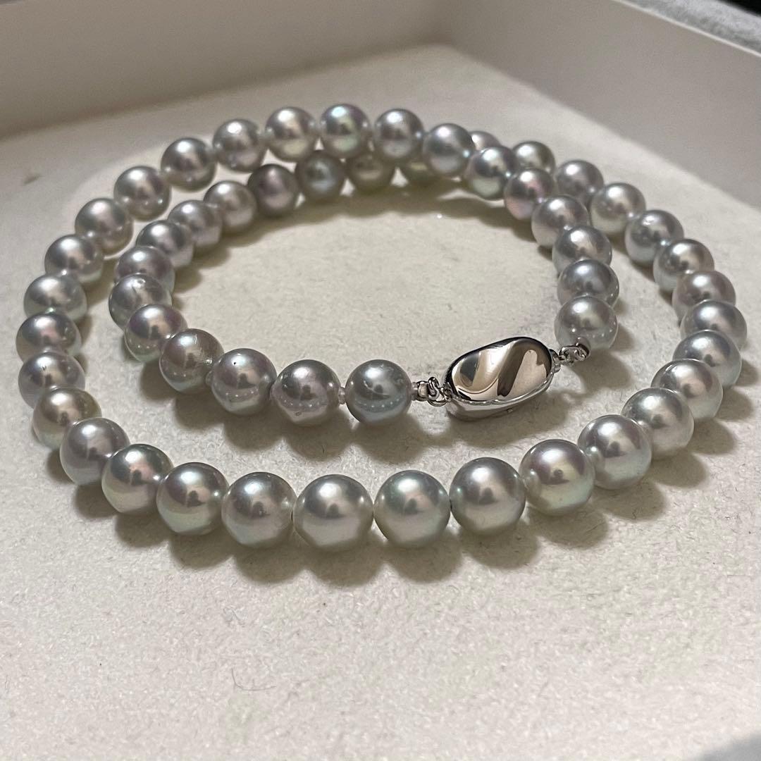 にに 【テリ強✨大珠】 あこや本真珠 ネックレス 7.5-8.0 パール