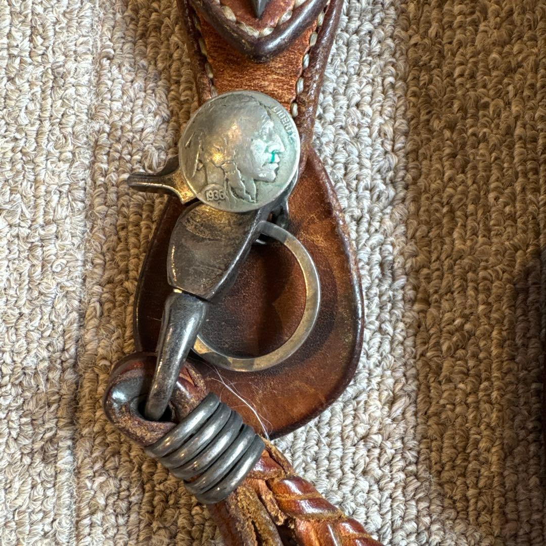 本牛革　シルバー925 バイカーズウォレット