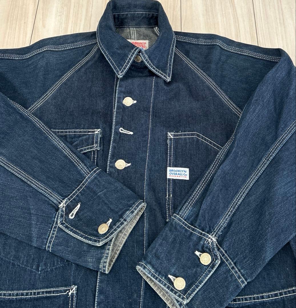 BROOKLYN OVERALL デニム　カバーオール Sサイズ　メンズ
