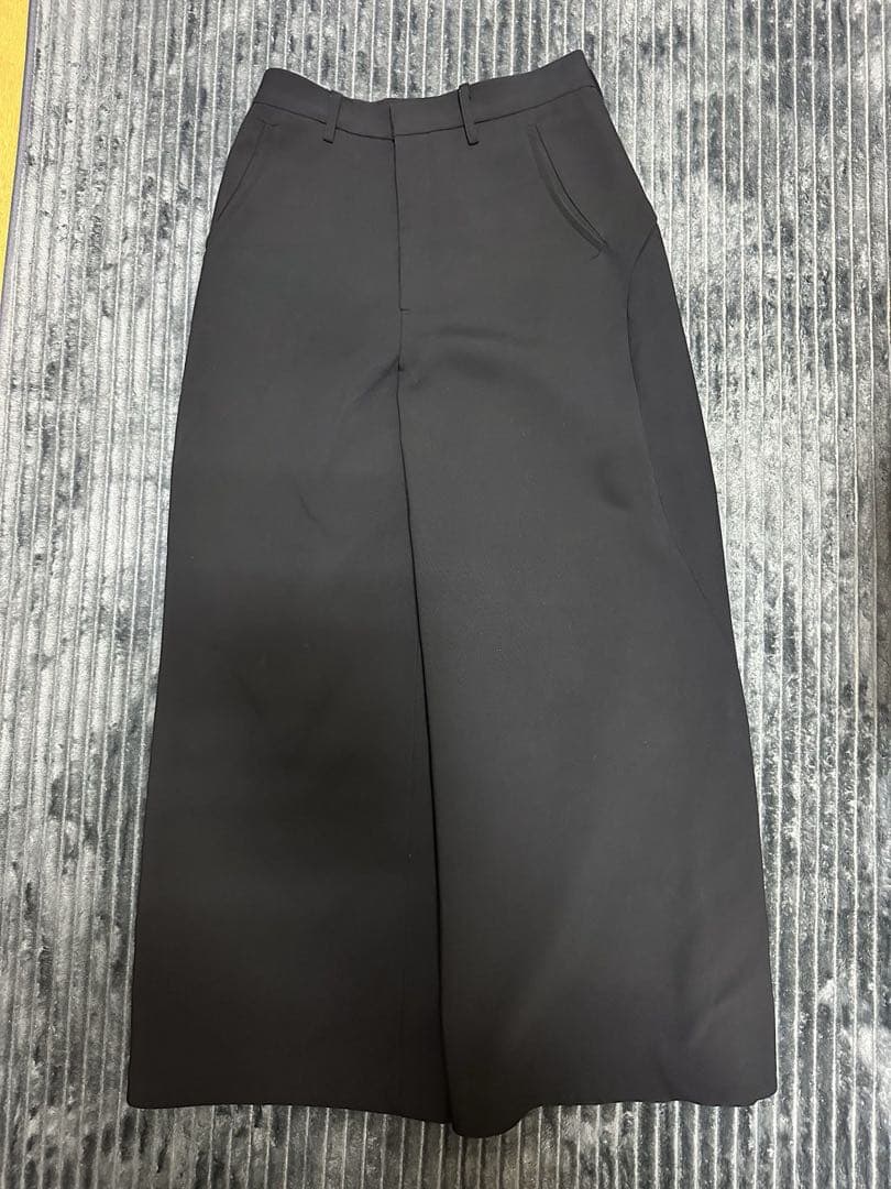 パンツ GOATESSENCE SIDE SLIT WIDE PANTS BLACK3