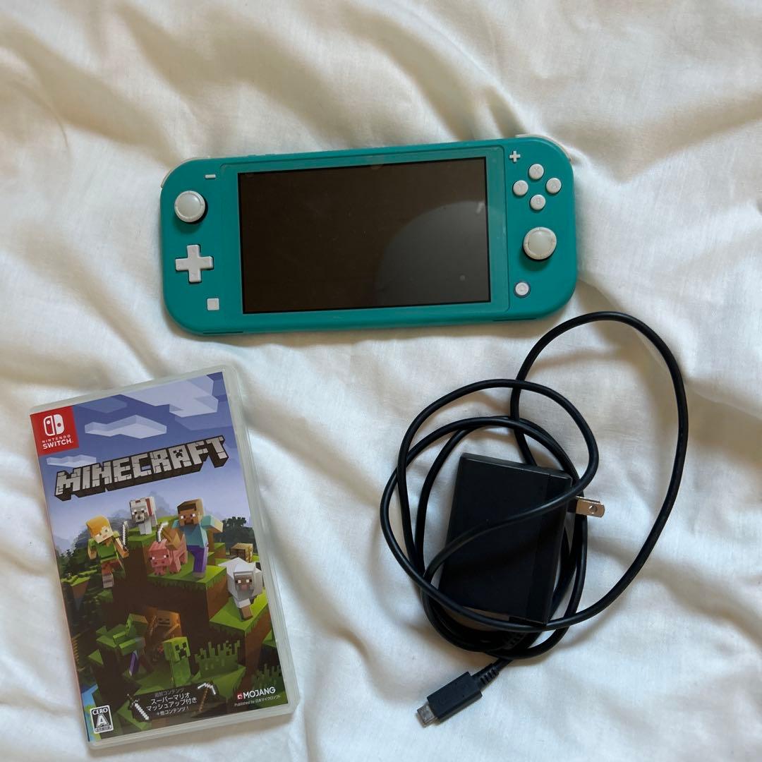 Nintendo Switch Lite ターコイズ Minecraftセット