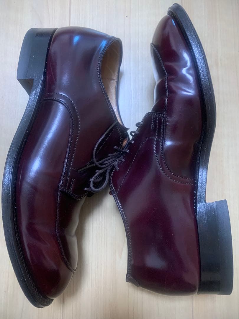 最終価格‼️美品‼️ ALDEN 54321 Vチップ　コードバン バーガンディー