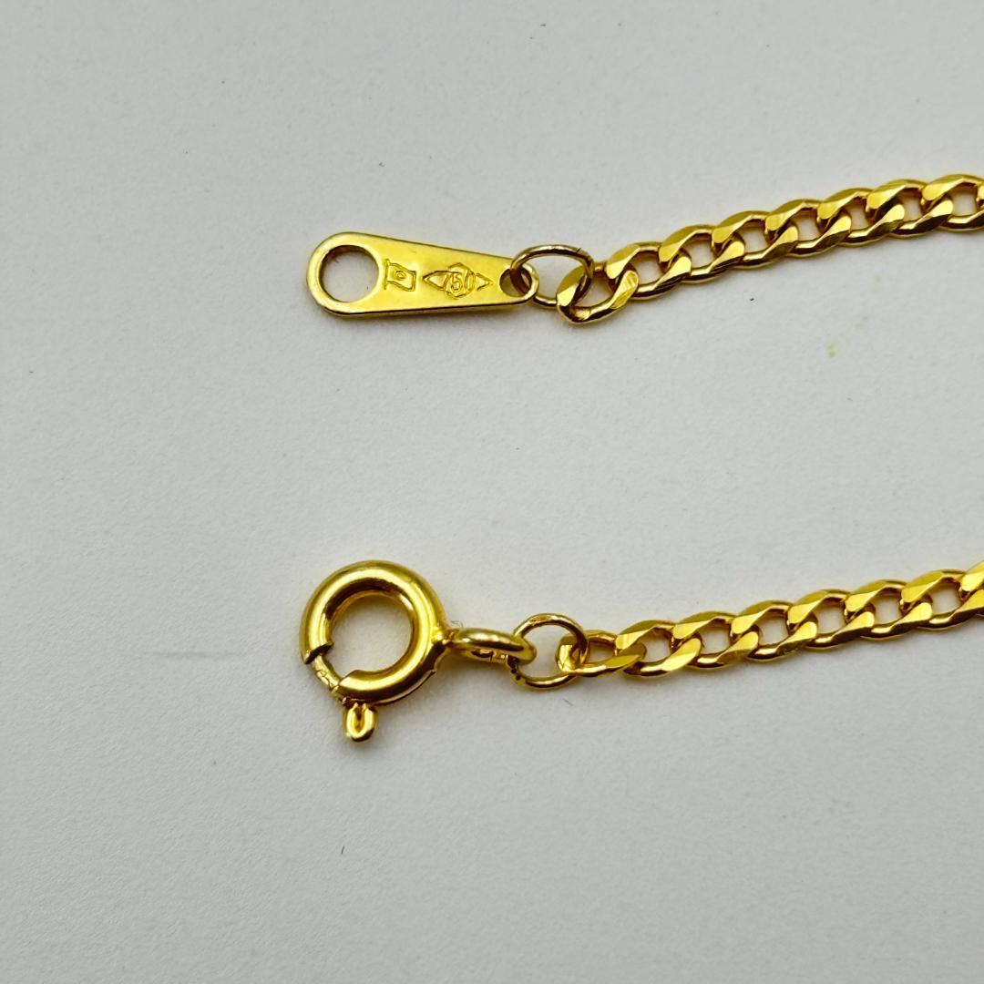 K18ゴールド ツイストチェーン喜平ネックレス 約45cm