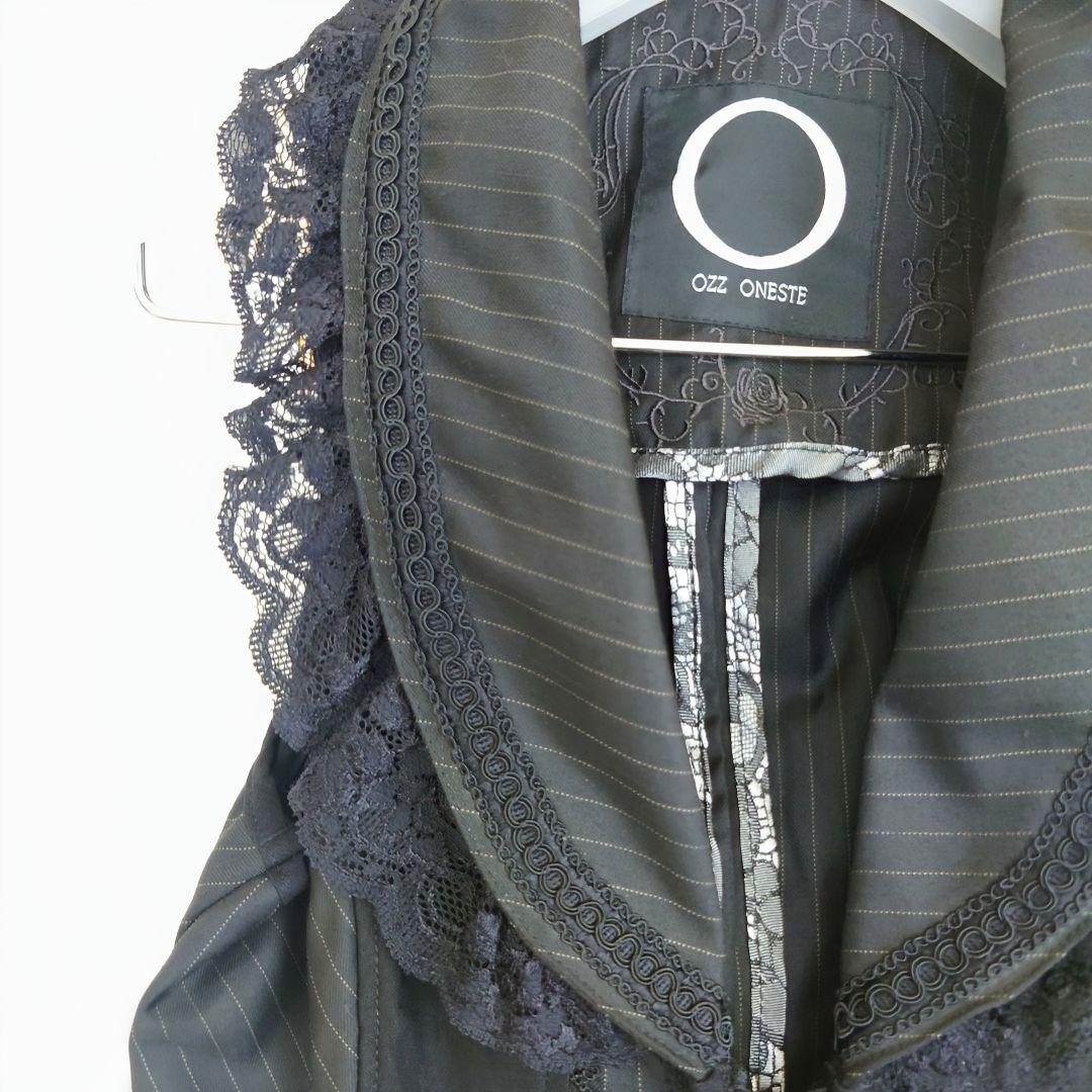 Ozzon OzzOneste タグ付き新品 青薔薇ストライプベスト