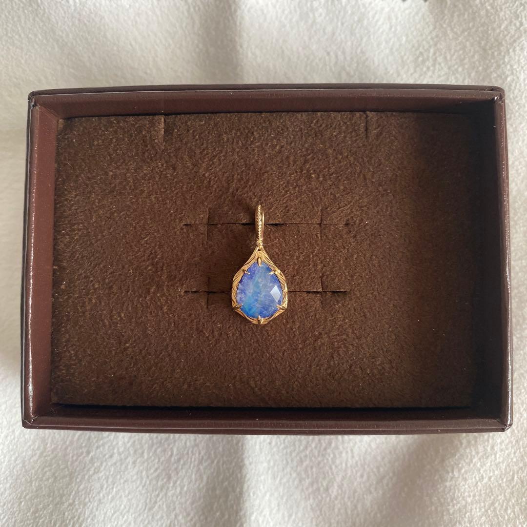 agete K10 ラピスラズリ チャーム