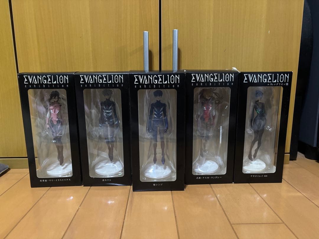エヴァンゲリオン展 エヴァ展 フィギュア5体セット （レイ アスカ マリなど）