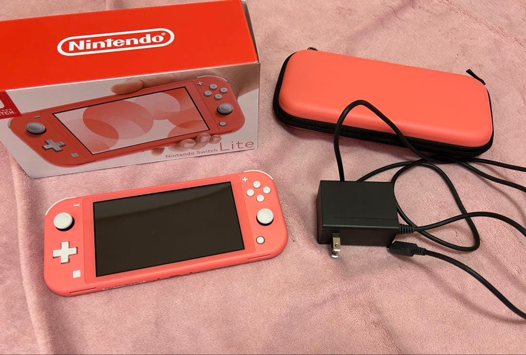 Nintendo Switch Lite 本体 コーラル ピンク 付属品完備