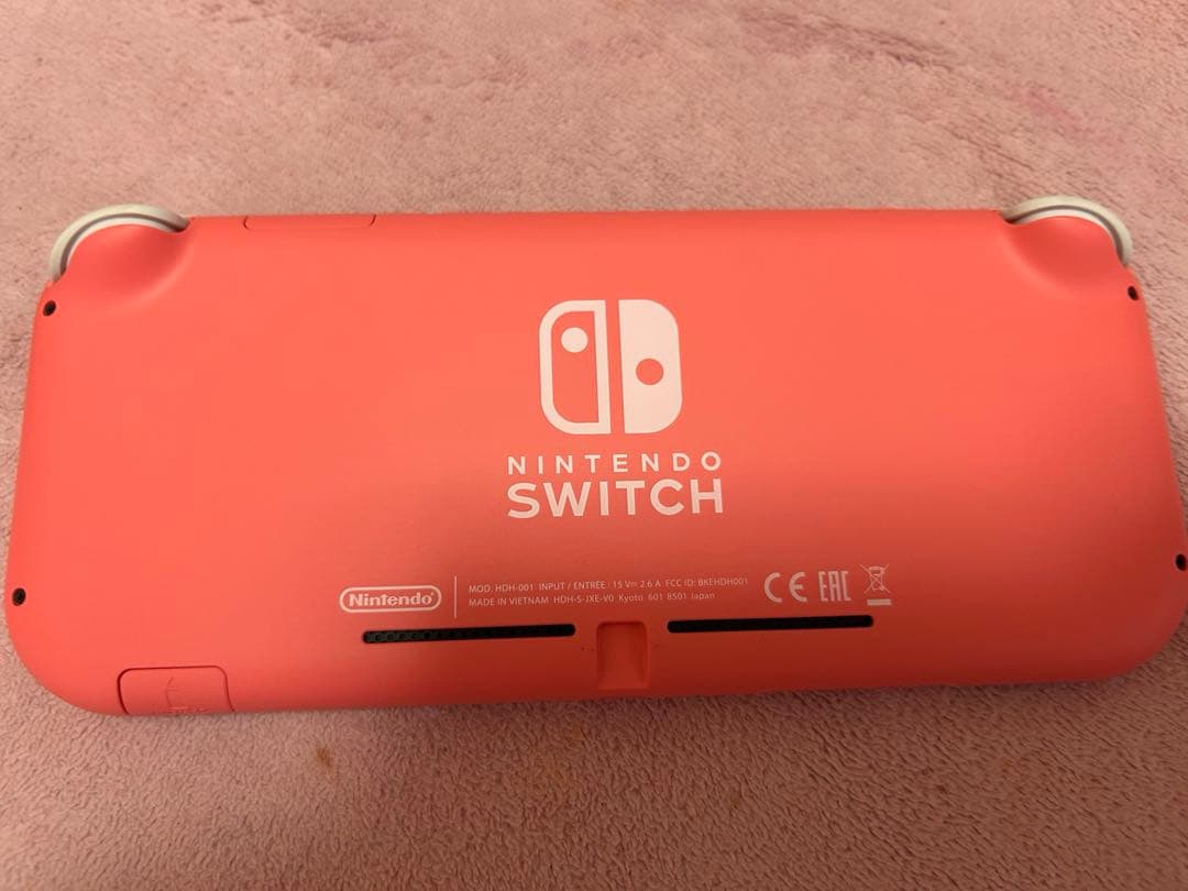 Nintendo Switch Lite 本体 コーラル ピンク 付属品完備
