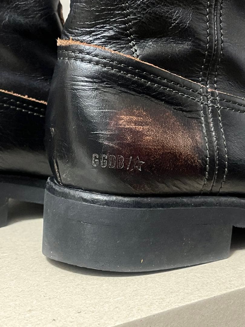 【アパルトモン】GOLDEN  BIKERブーツ ブラック