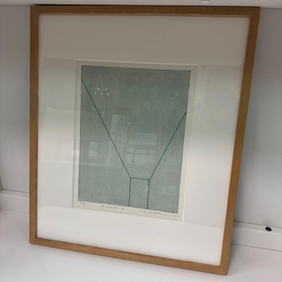★黒木周氏　リトグラフ　Partition14　13/20　額サイズ44×52