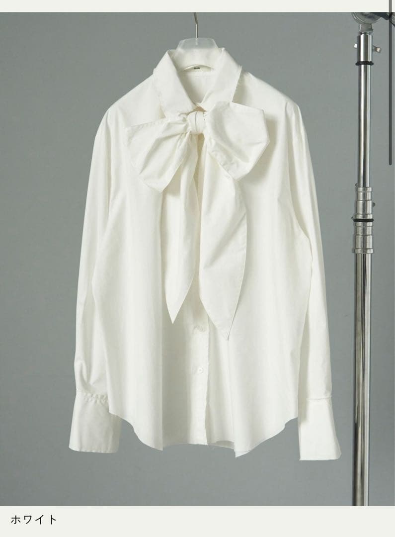 【新品未使用】anuke アンヌーク Volume Ribbon Shirts