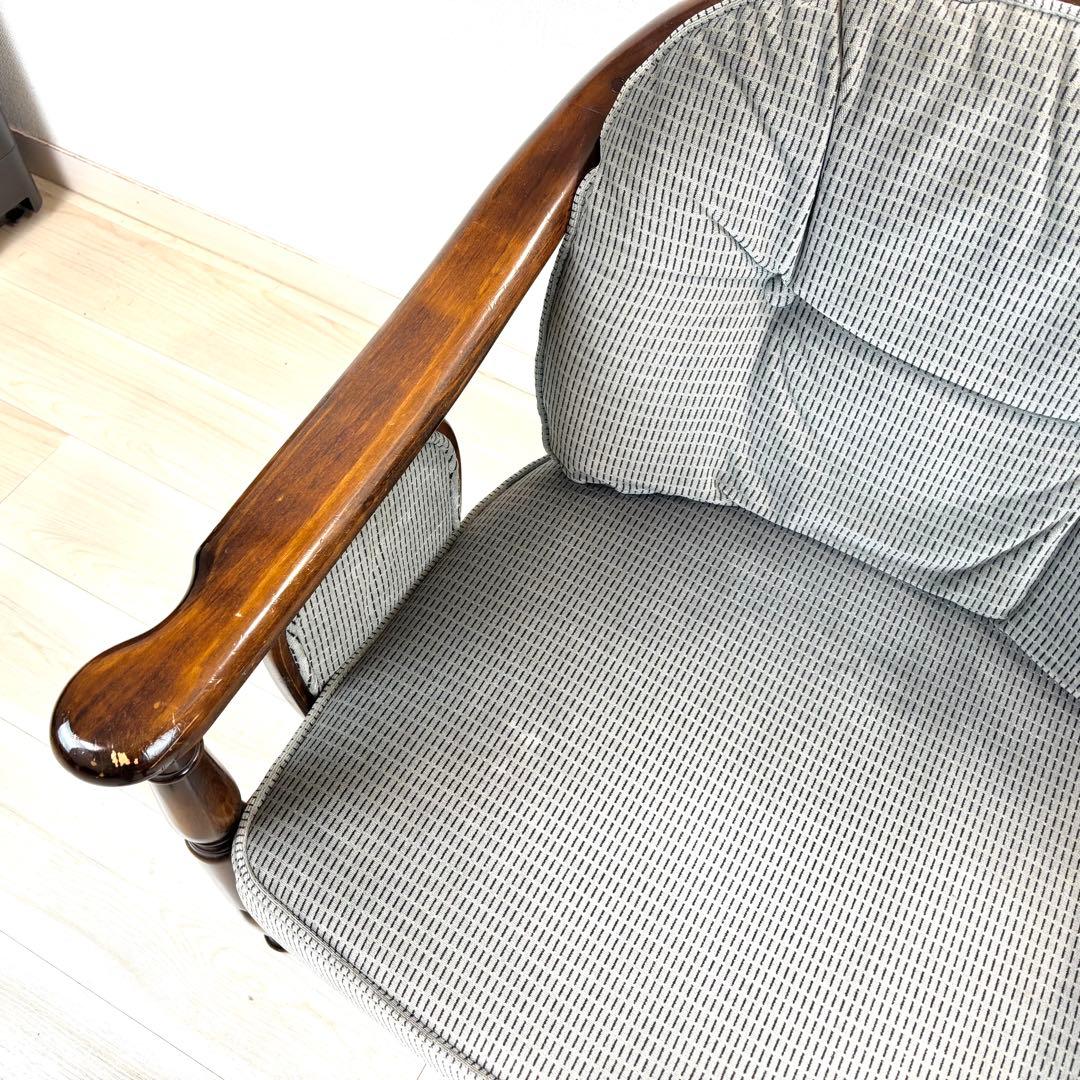 オールドカリモク　コロニアル　アームチェア　肘付き　karimoku