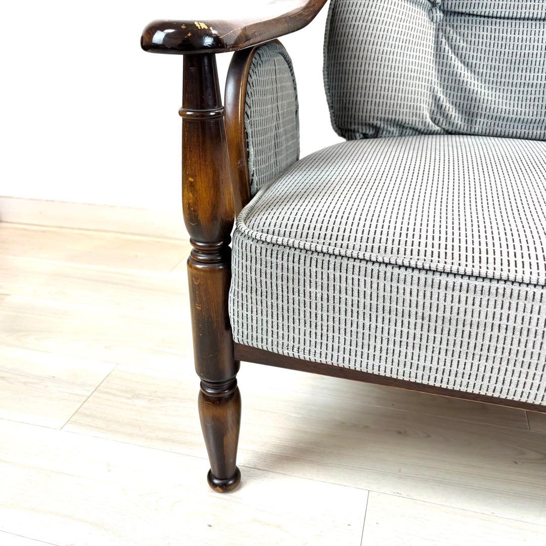 オールドカリモク　コロニアル　アームチェア　肘付き　karimoku