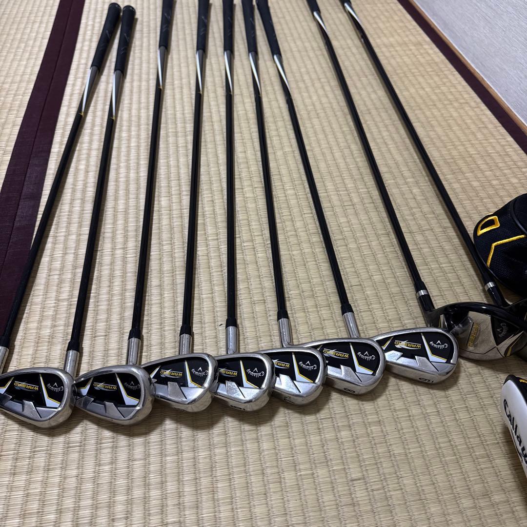 メンズ用callawayゴルフクラブセット９本WARBIRD