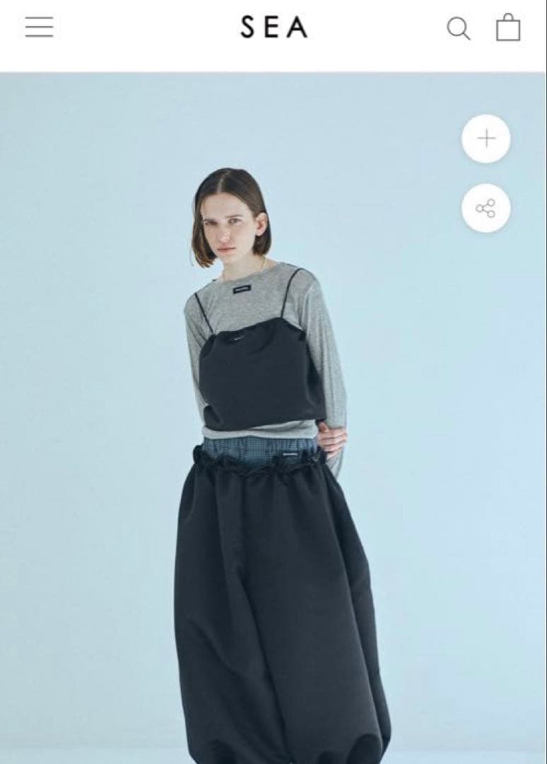 【新品】SEA HEAVY SATIN DOLA CAMISOLE