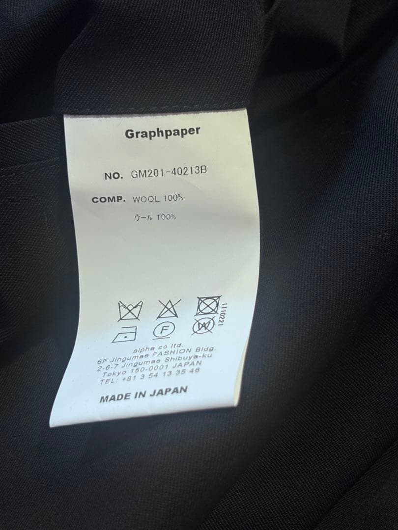 Graphpaper グラフペーパー　パンツ　スラックス　コックパンツ