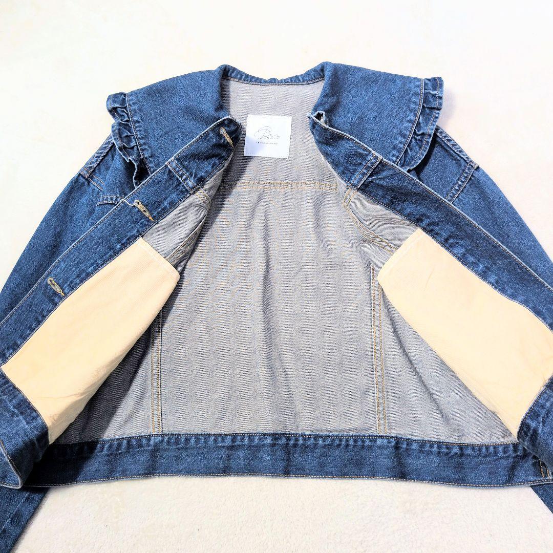 【タグ付】La Buoteque BonBon　デニムジャケット ビッグカラーＦ