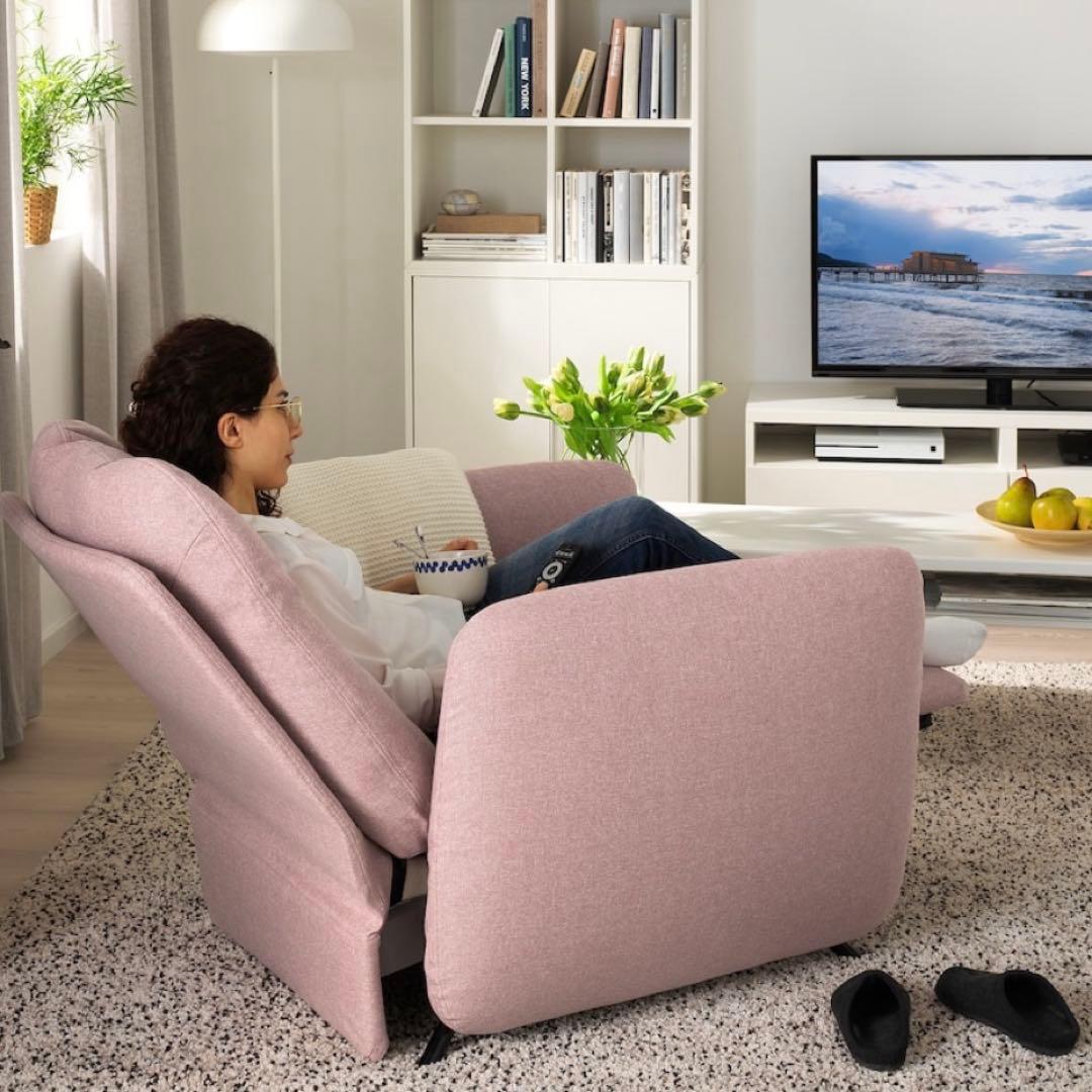 リクライニング パーソナルチェア ソファ EKOLSUND エーコルスン ピンク