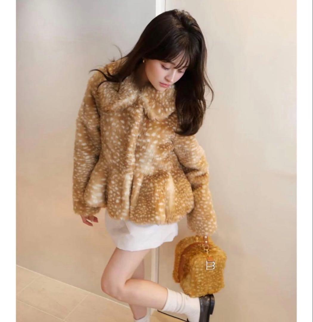 bibiy DORA PEPURAMU FUR COAT バンビ
