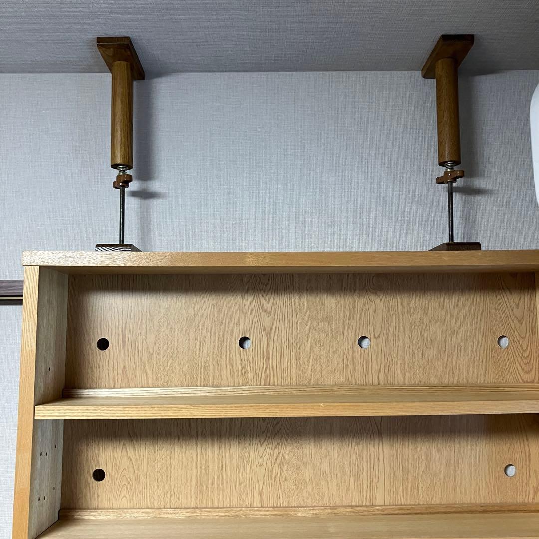 無印良品　組み合わせて使える木製収納・ハイタイプ・奥行１４ｃｍ・タモ材