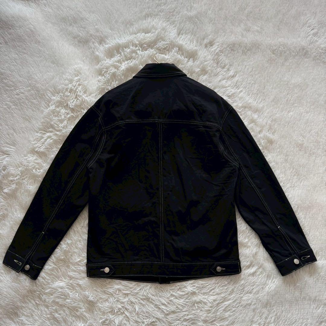 ZARA✨デニム　セットアップ　上下　ブラックデニム　ステッチ　M