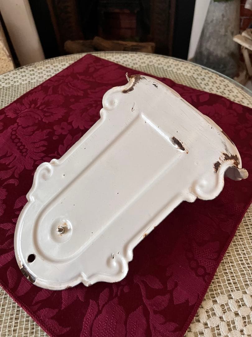 フレンチアンティーク ホーローカップホルダー カップ&ソープラック