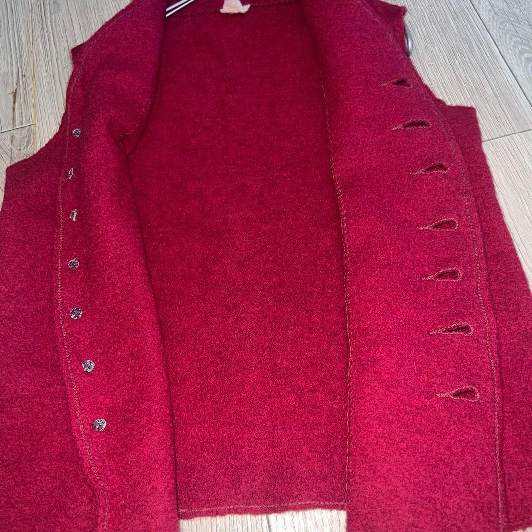 ★美品！45R フォーティファイブアール ウール100% 縮絨ニットジレベスト