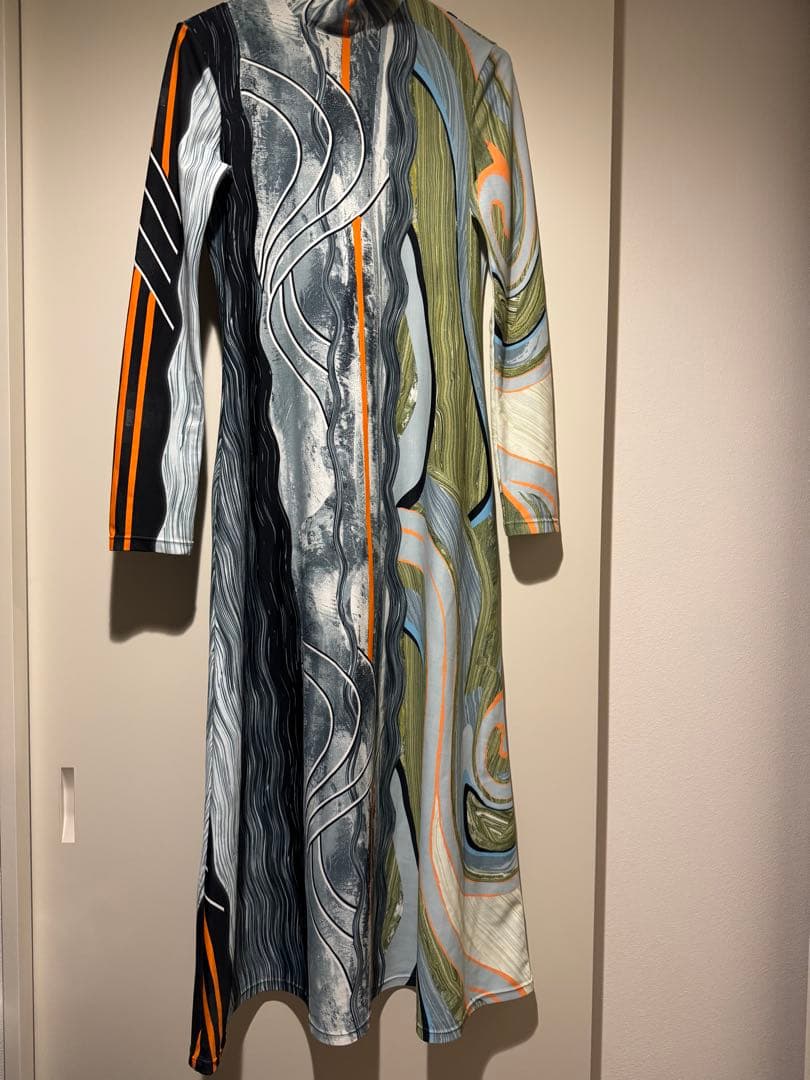 やや　mame kurogouchi 21aw マーブルワンピース