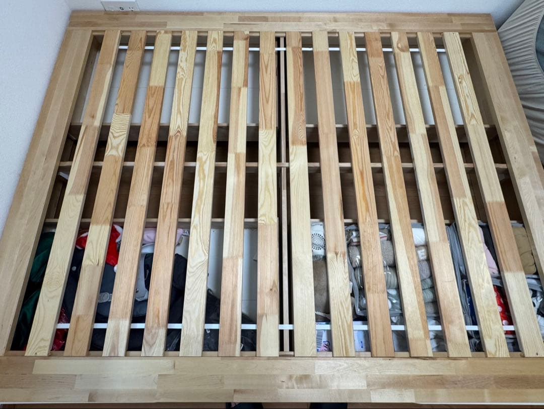 IKEA マンダール クイーンベッド 収納付き