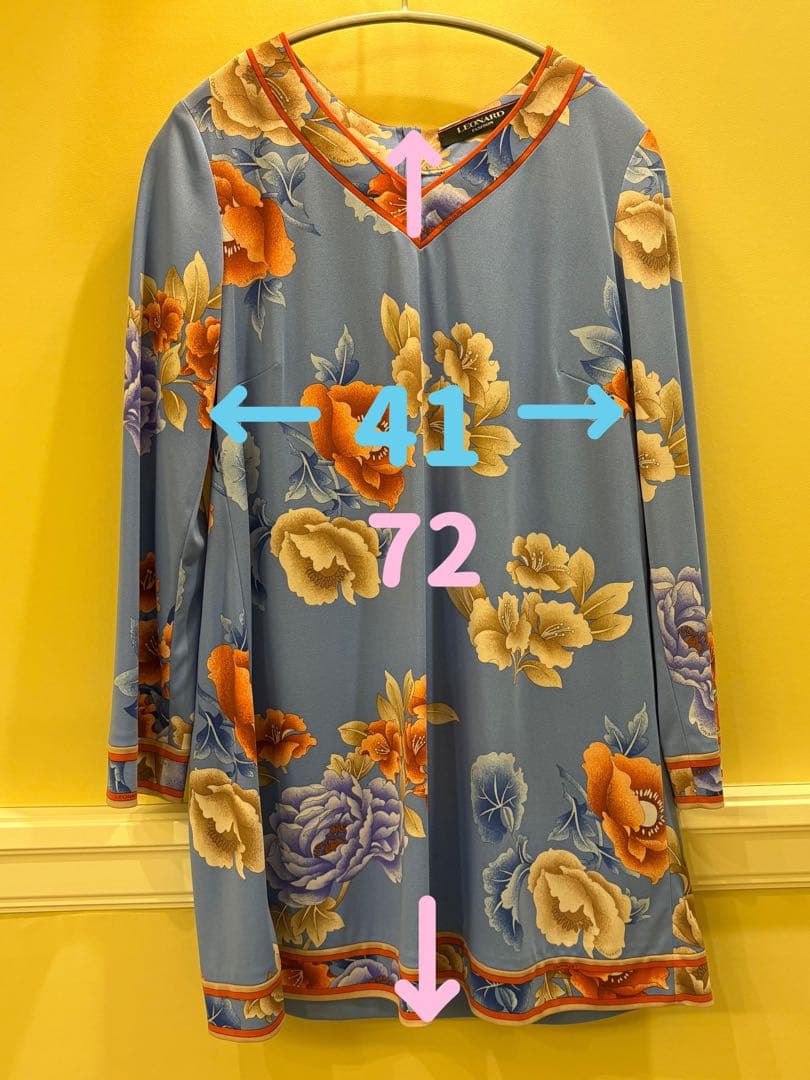 レオナール 備品　花柄チュニック 38