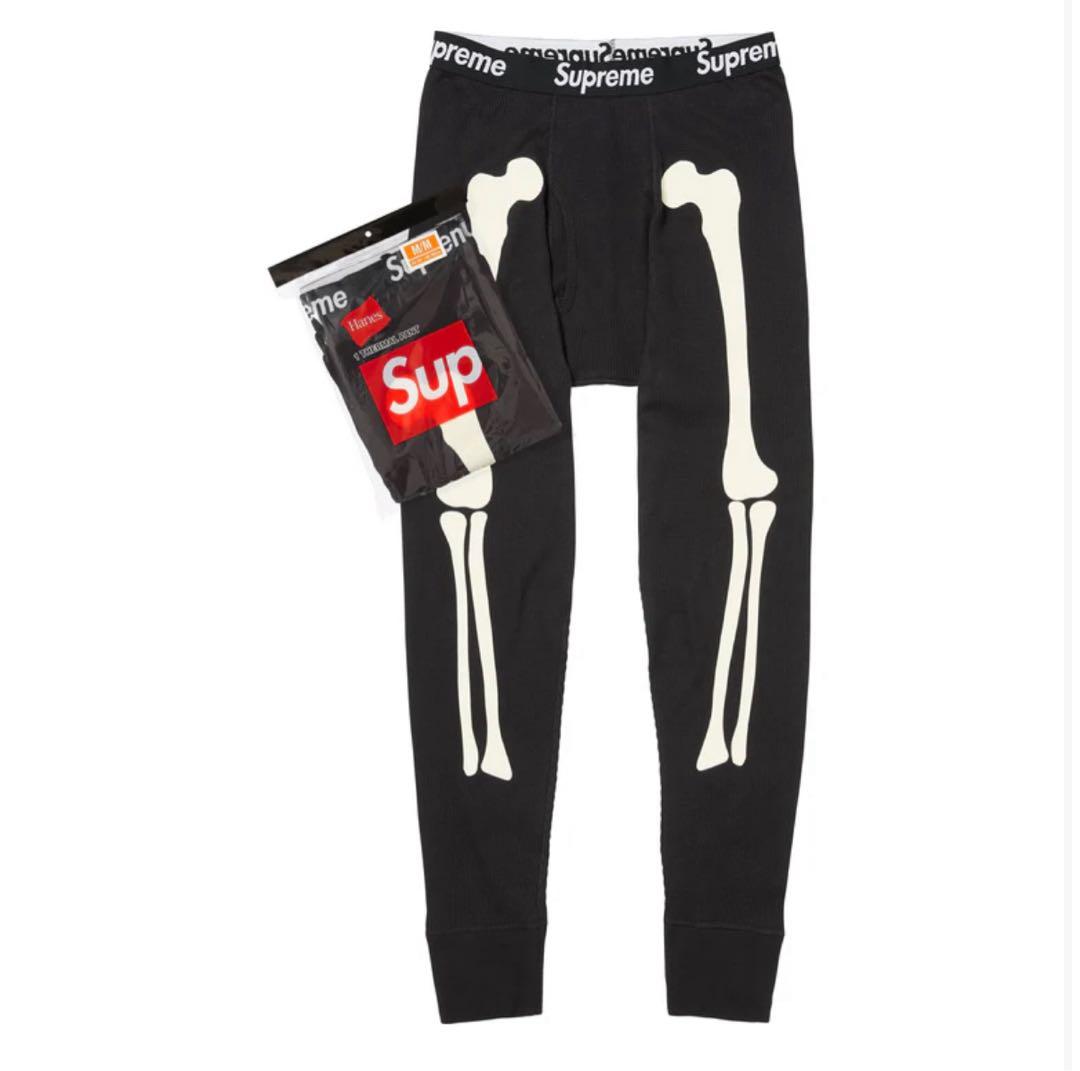 SサイズSupreme x Hanes Bones Thermal Pant