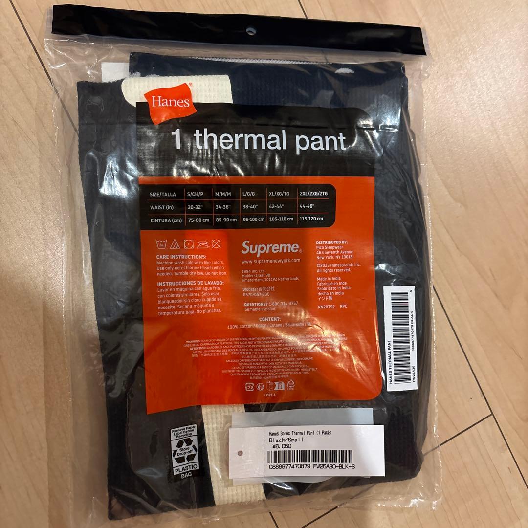 SサイズSupreme x Hanes Bones Thermal Pant