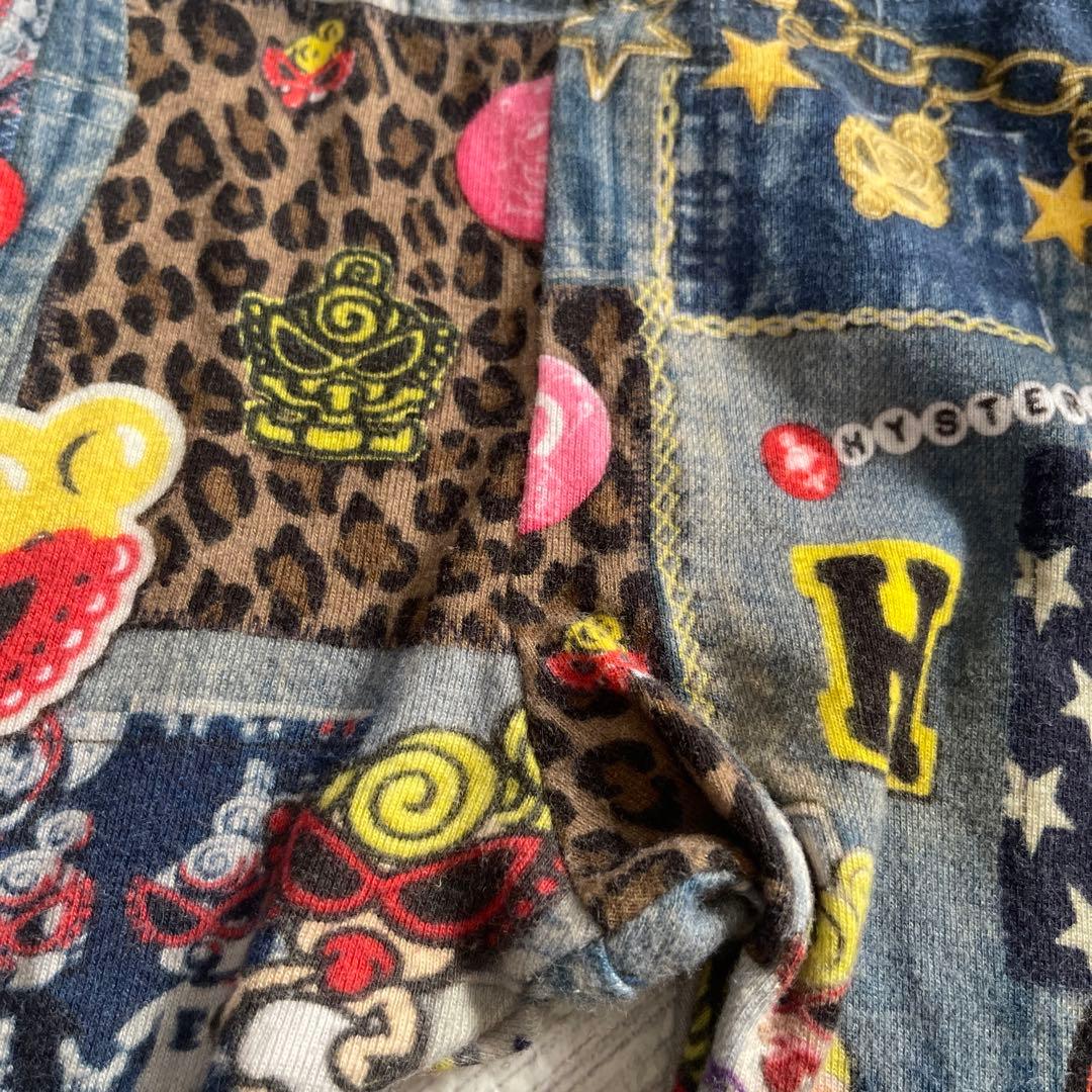 ヒスミニ　パッチワークデニム　スウェットパーカー　レギンス　セットアップ　セトア